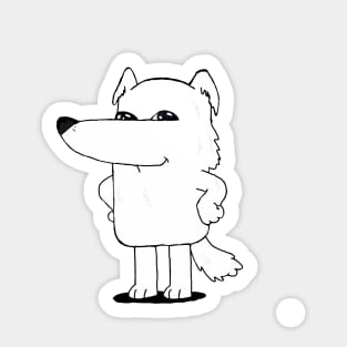 Long nose dog Sticker